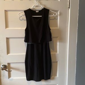 Garage LBD with see through black mesh waist XS